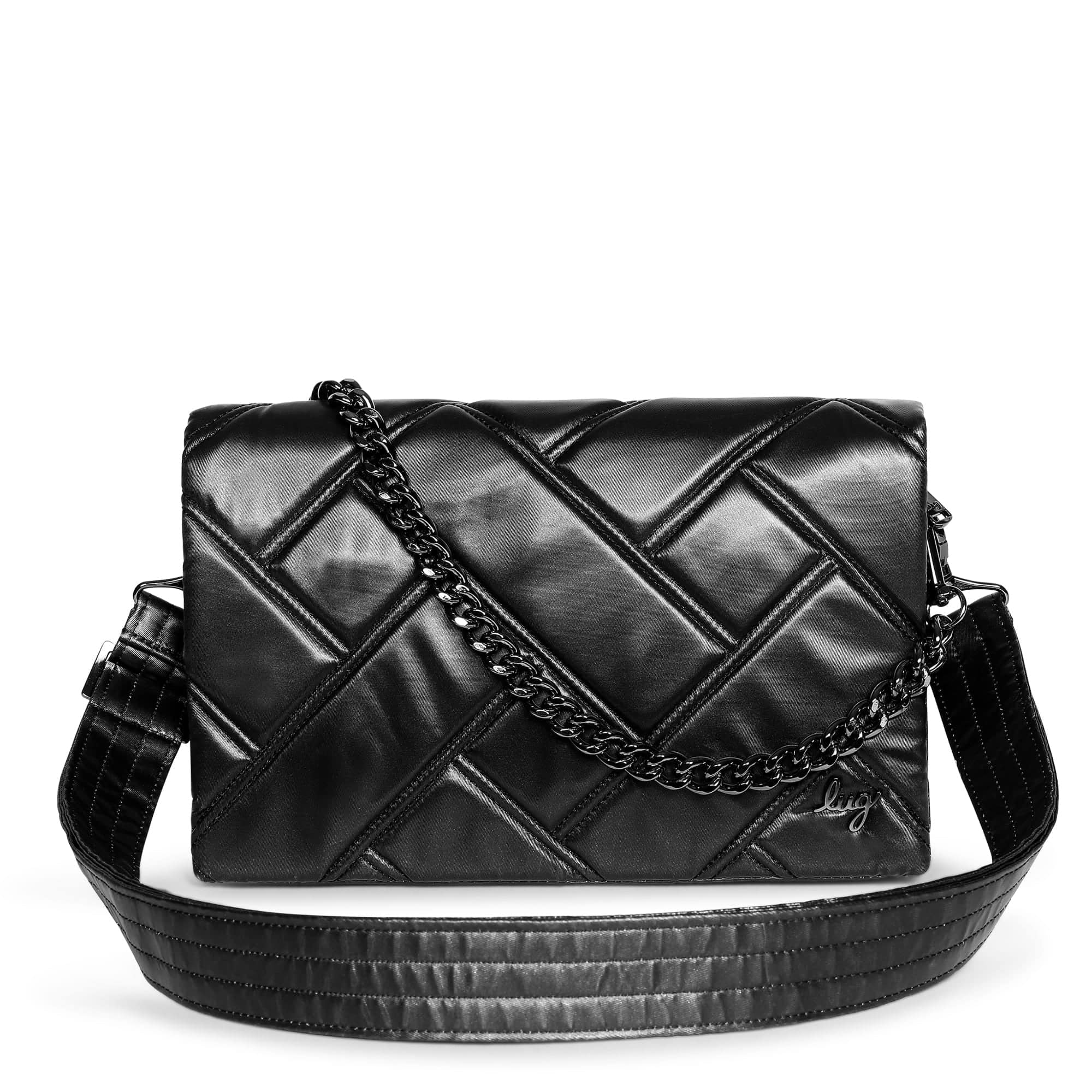 Huddle Shoulder Bag - METALLIC BLACK - Huddle_Black_01